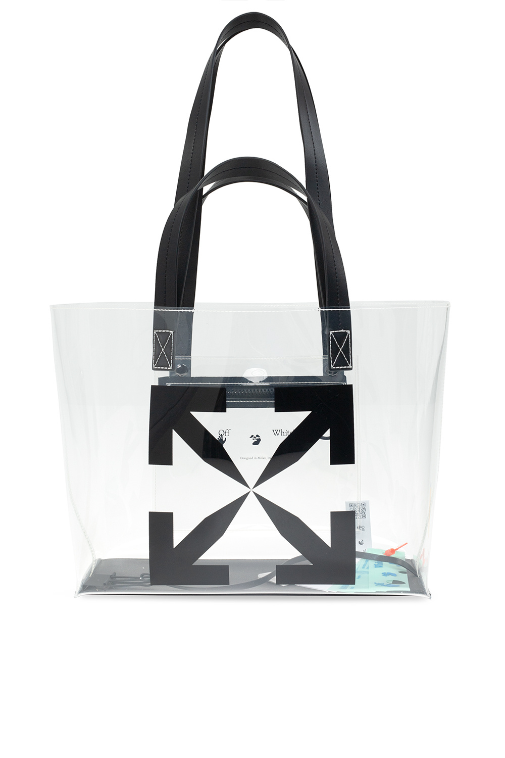 Off white clear purse online